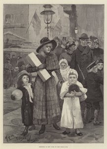 Faire du shopping à New York la veille du Nouvel An - Henry Charles Seppings Wright